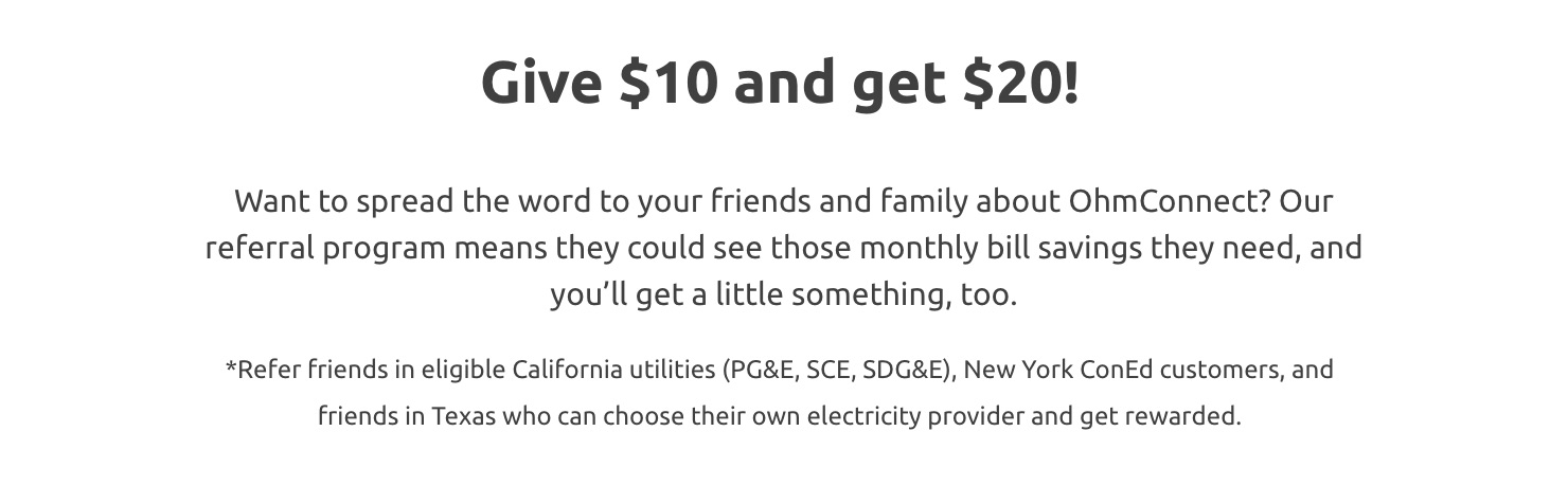 如何通过 OhmConnect 节省电费并赚取奖励【注册奖励 】