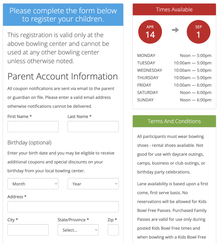 🎳 在美国怎么让孩子这个夏天免费打保龄球！快来看看怎么注册吧！